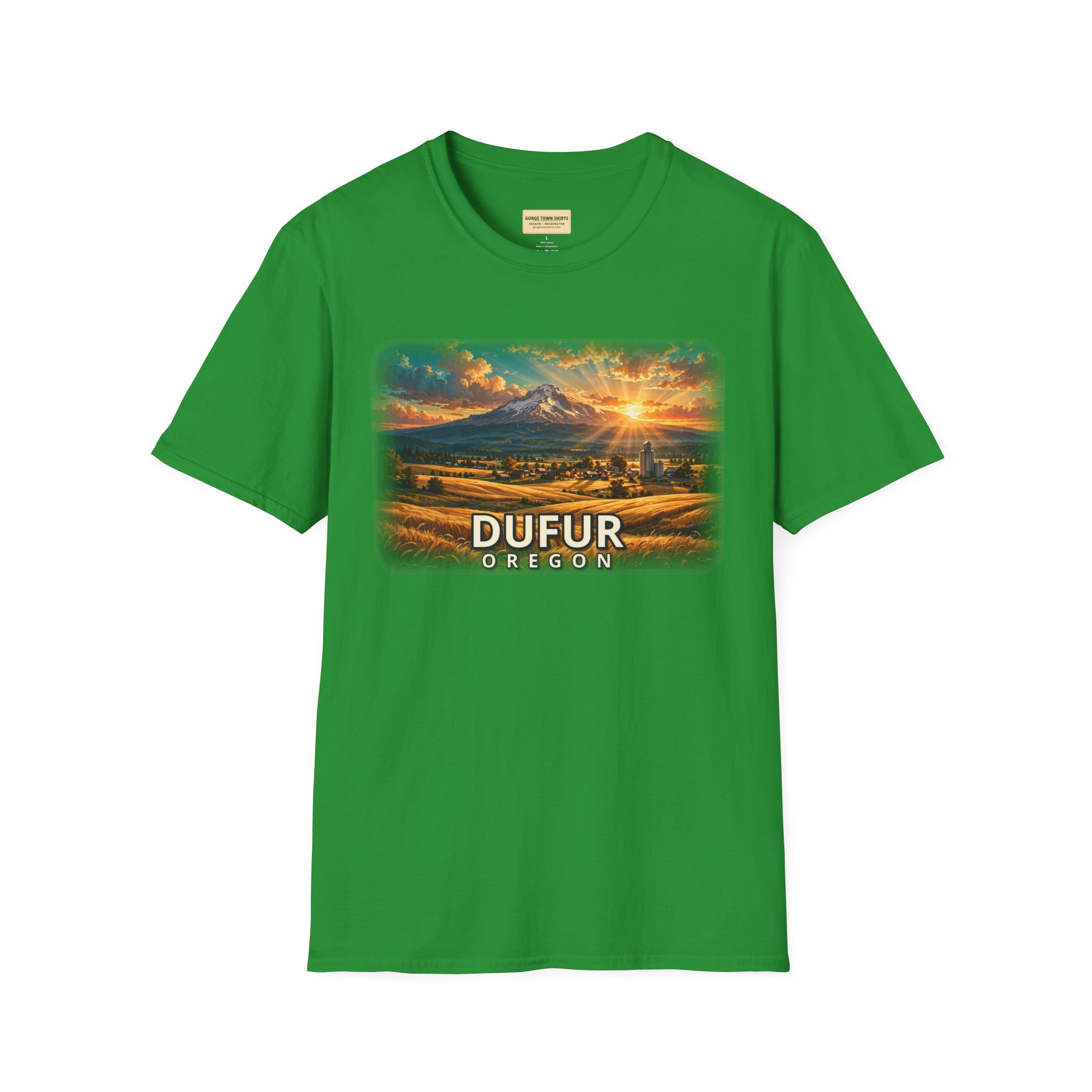 Dufur Oregon T-Shirt – Epic Hour Wheat Fields Mount Hood Graphic - Image 28