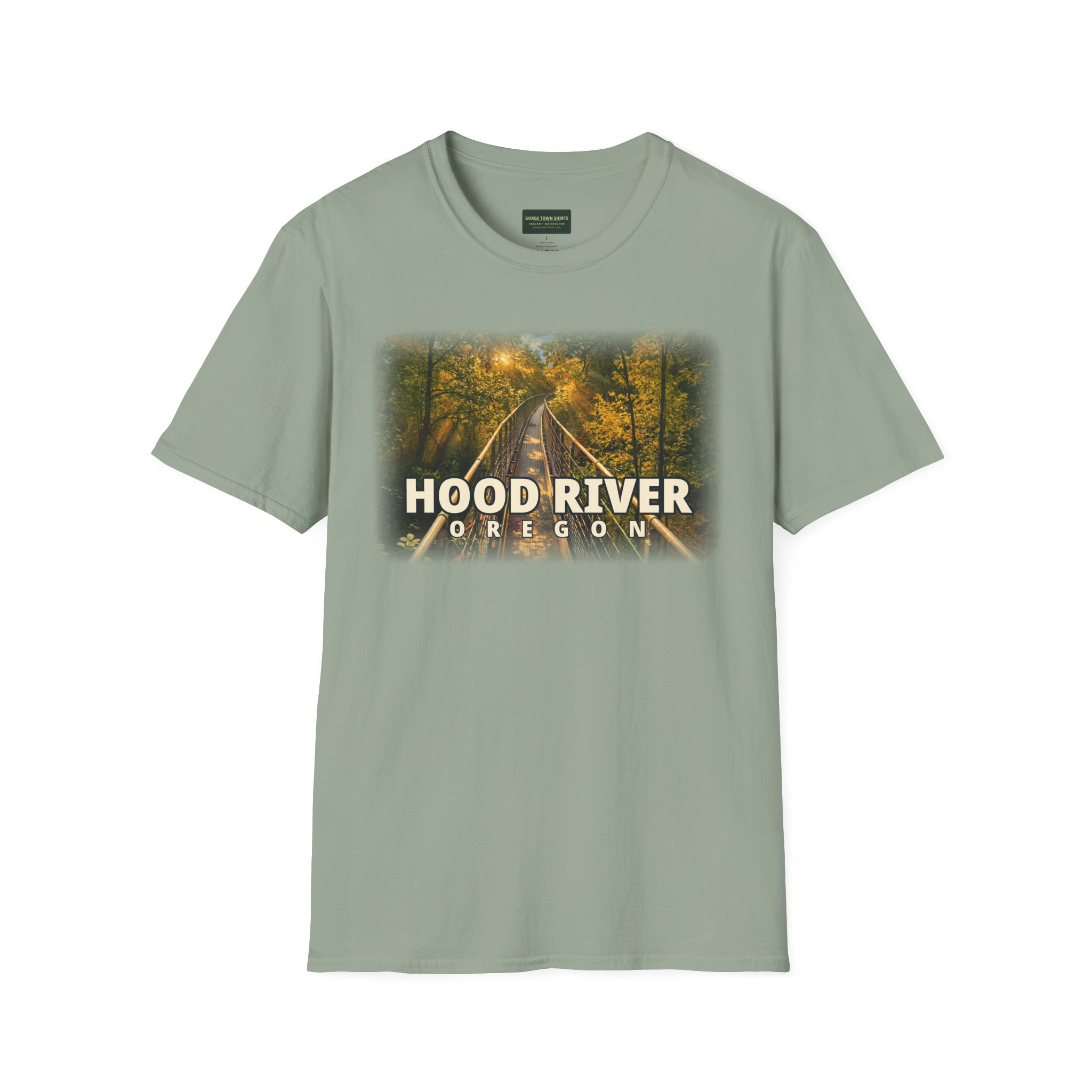 Hood River Oregon T-Shirt – Epic Hour Footbridge Graphic - Image 8