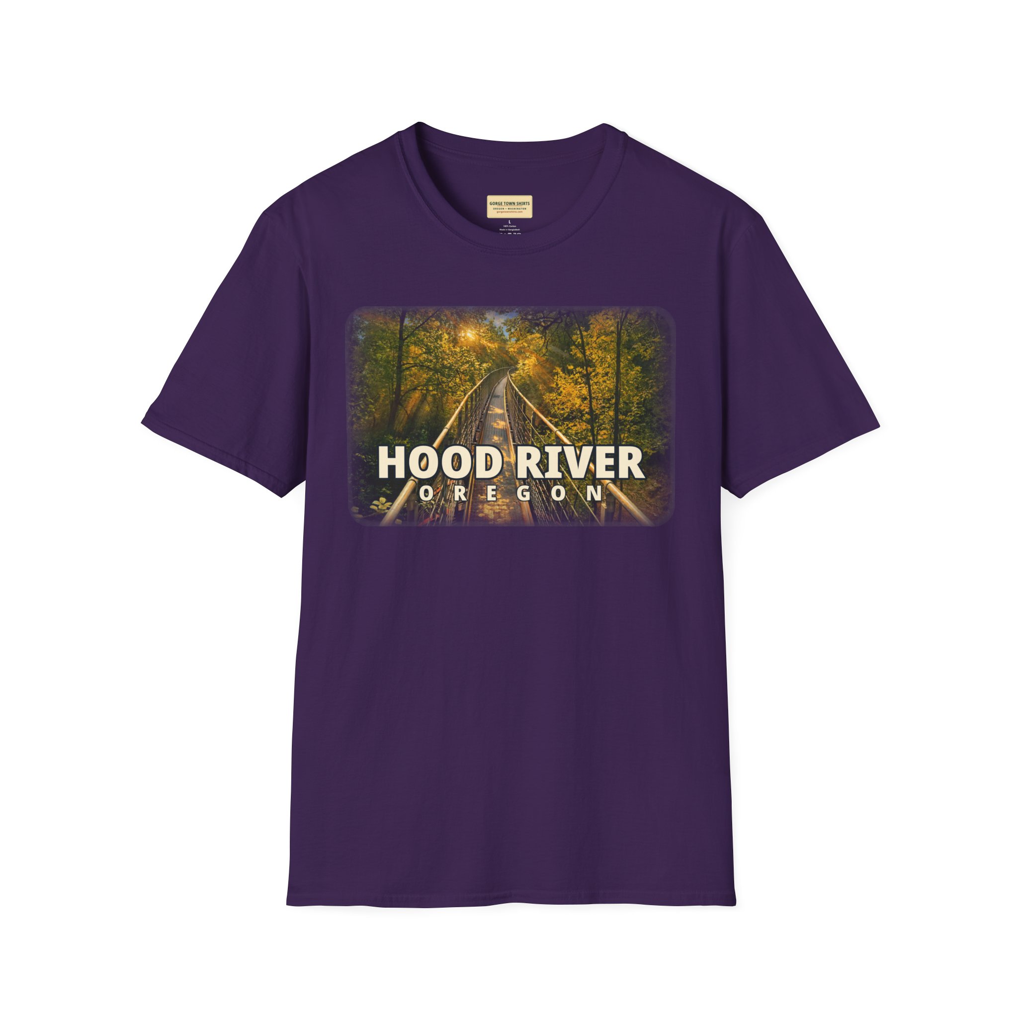 Hood River Oregon T-Shirt – Epic Hour Footbridge Graphic - Image 14