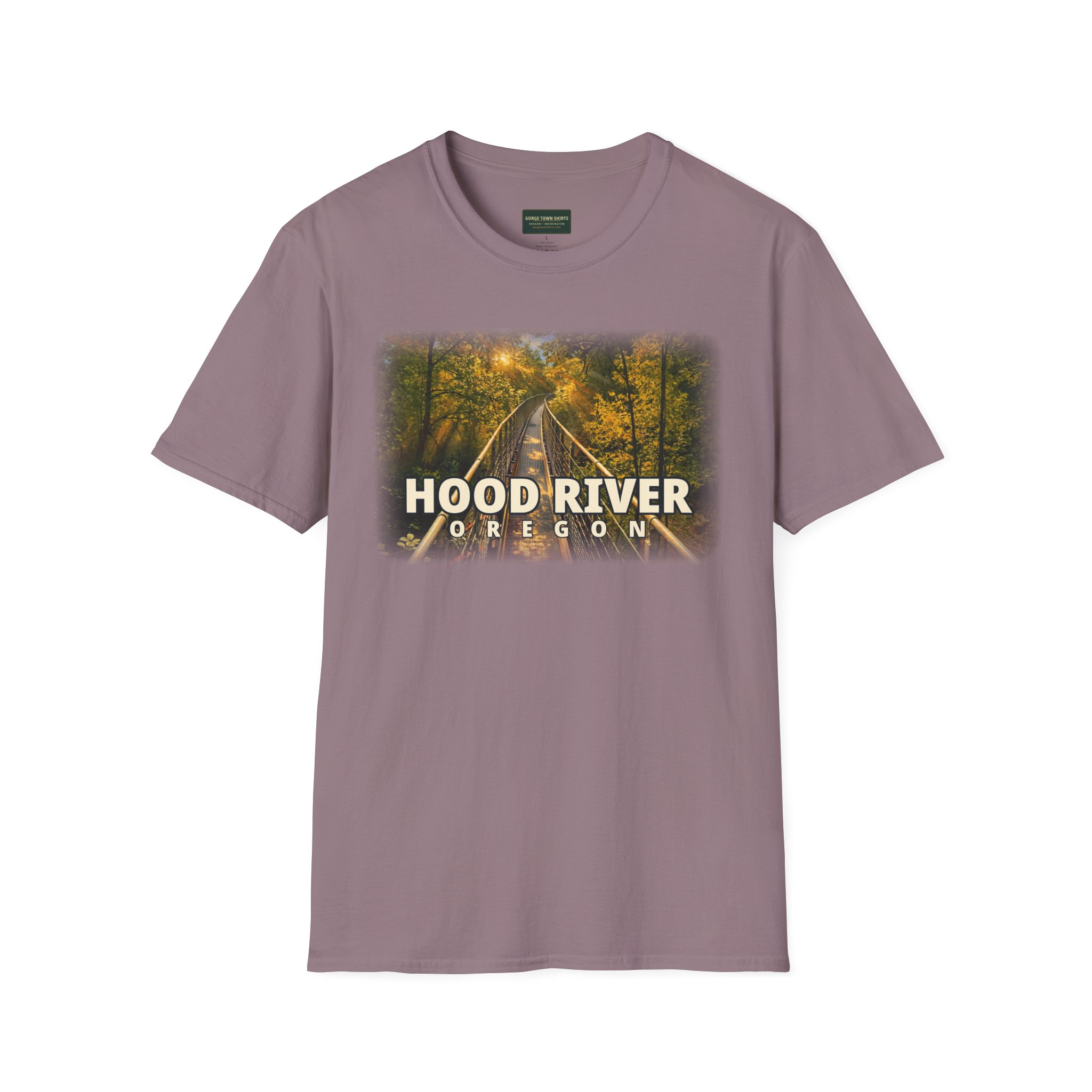 Hood River Oregon T-Shirt – Epic Hour Footbridge Graphic - Image 15