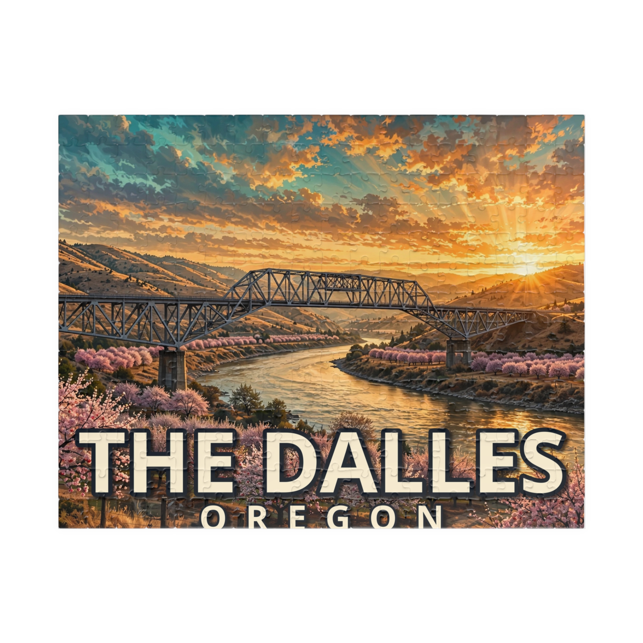 The Dalles Oregon Jigsaw Puzzle – Epic Hour Graphic - Image 5