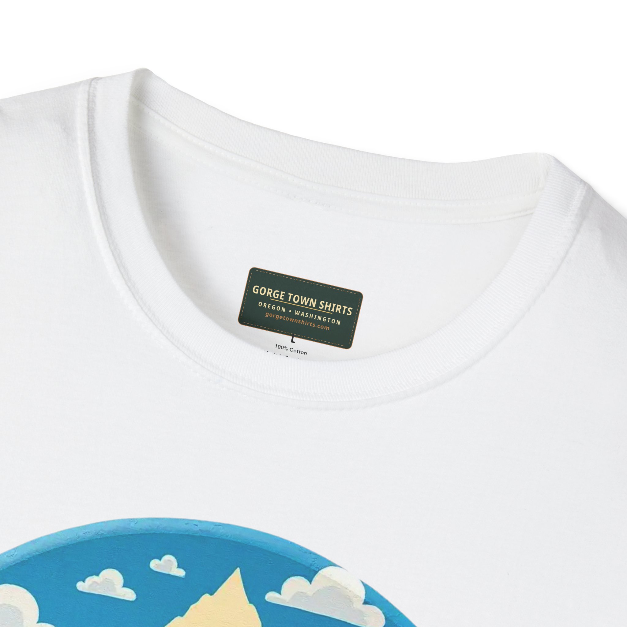Home Valley Washington T-Shirt – Retro Mountain Badge Graphic - Image 3