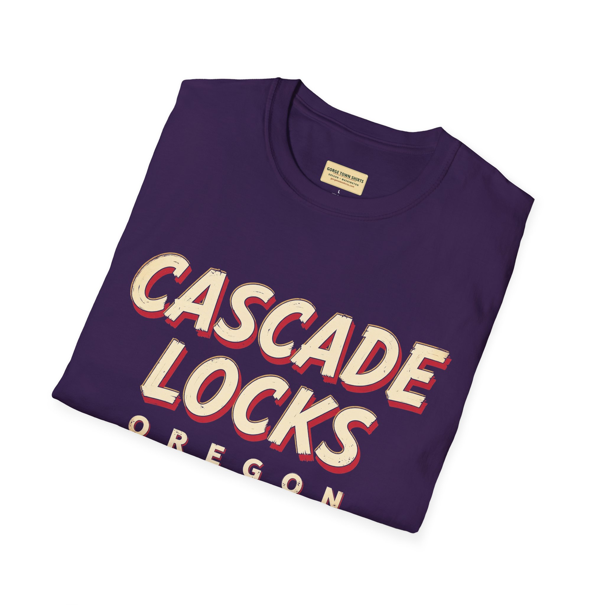 Cascade Locks Oregon Americana T-Shirt - Image 41