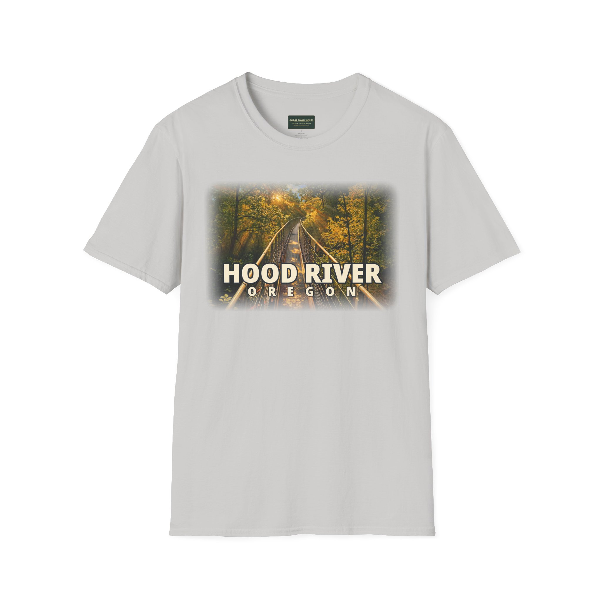 Hood River Oregon T-Shirt – Epic Hour Footbridge Graphic - Image 4
