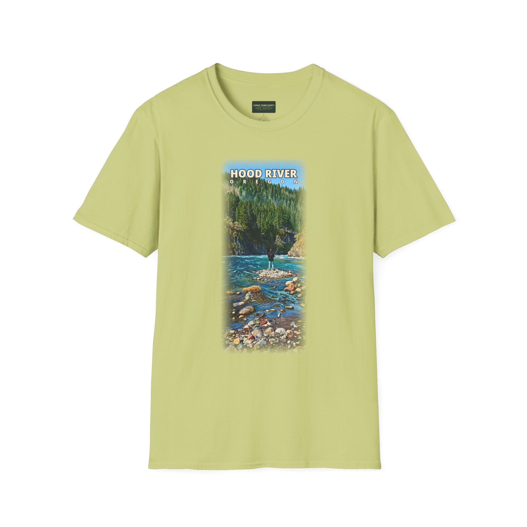 Hood River Oregon Angler T-Shirt - Image 16