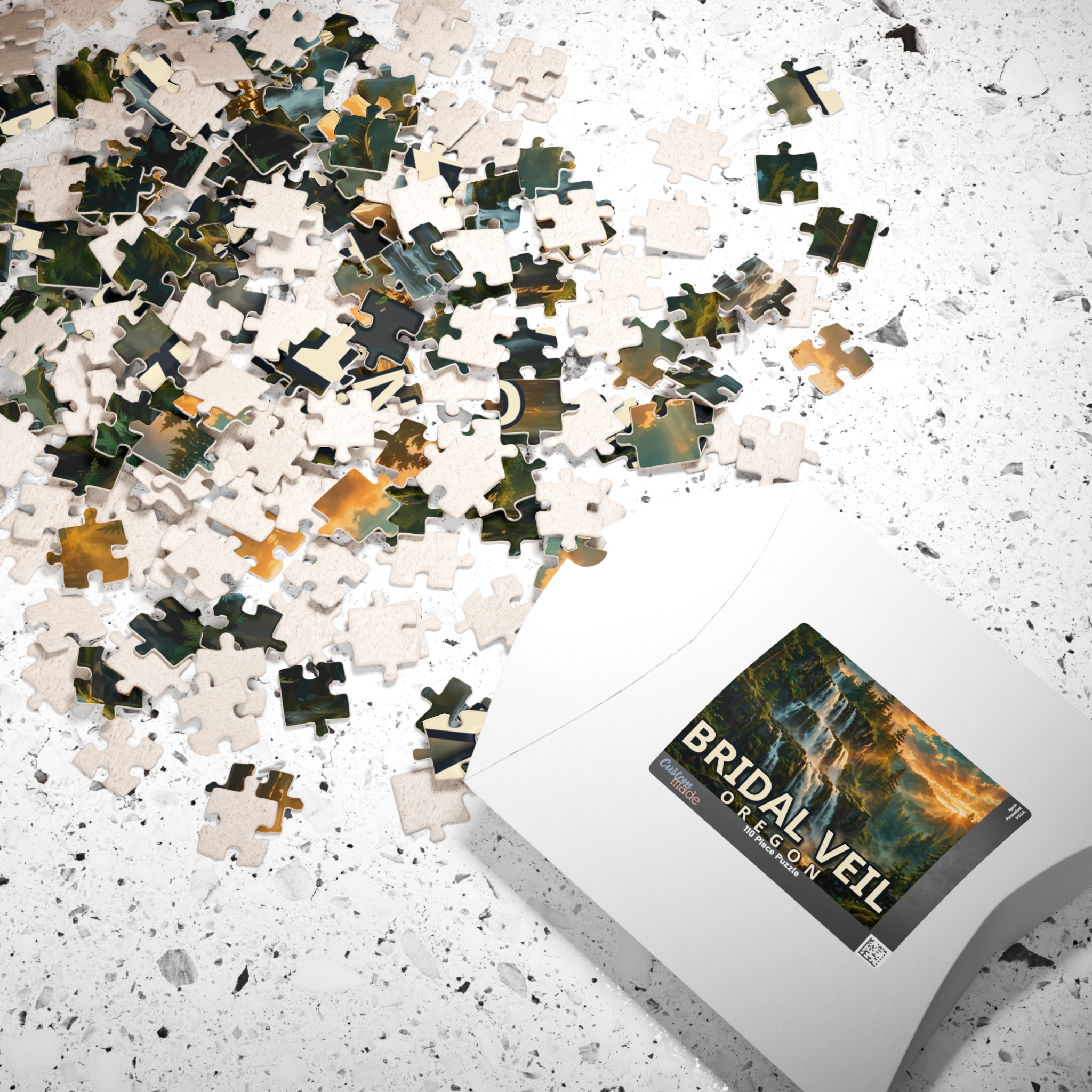 Bridal Veil Oregon Jigsaw Puzzle – Epic Hour Graphic - Image 4