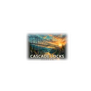 Cascade Locks Oregon Sticker – Epic Hour Graphic