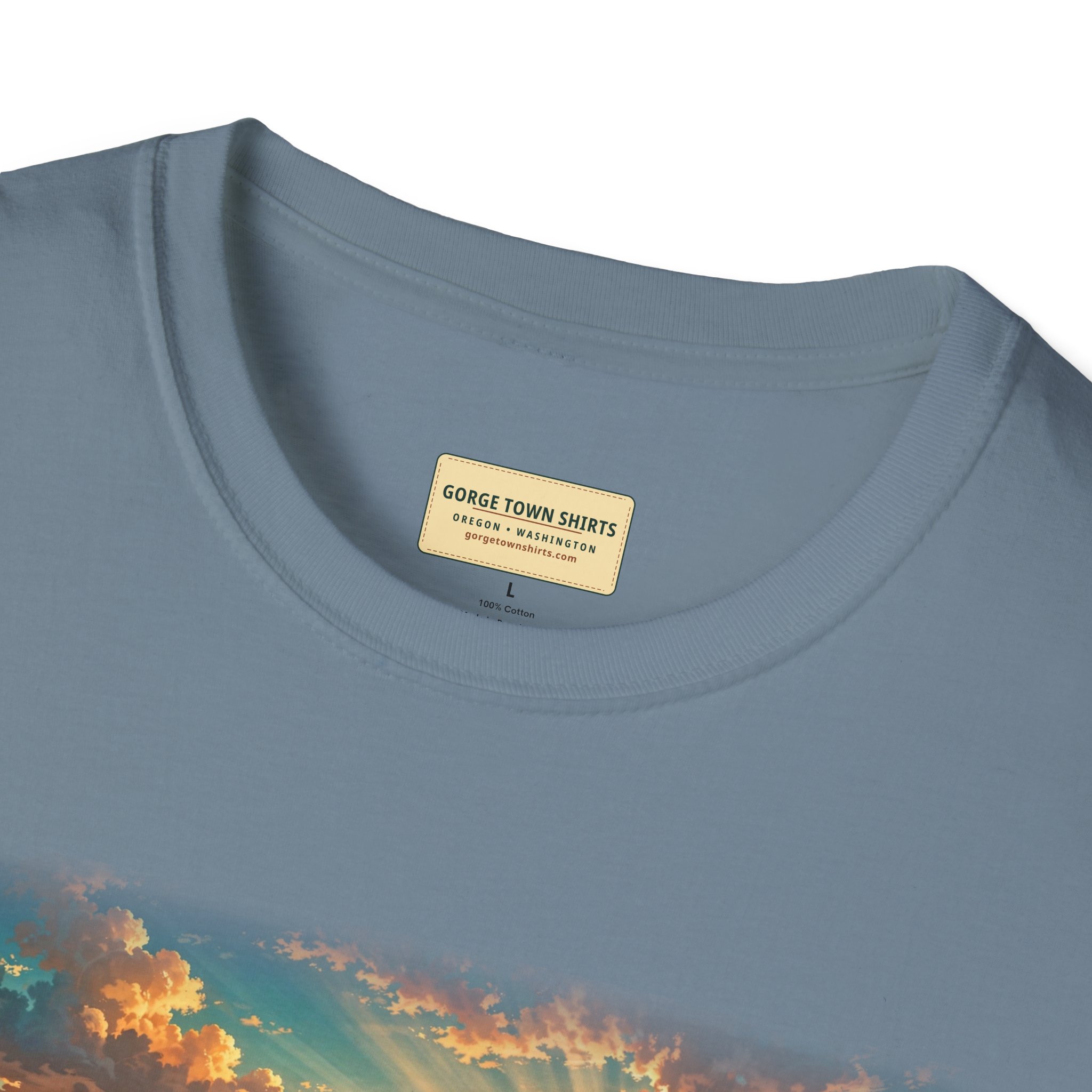 Dufur Oregon T-Shirt – Epic Hour Wheat Fields Mount Hood Graphic - Image 35