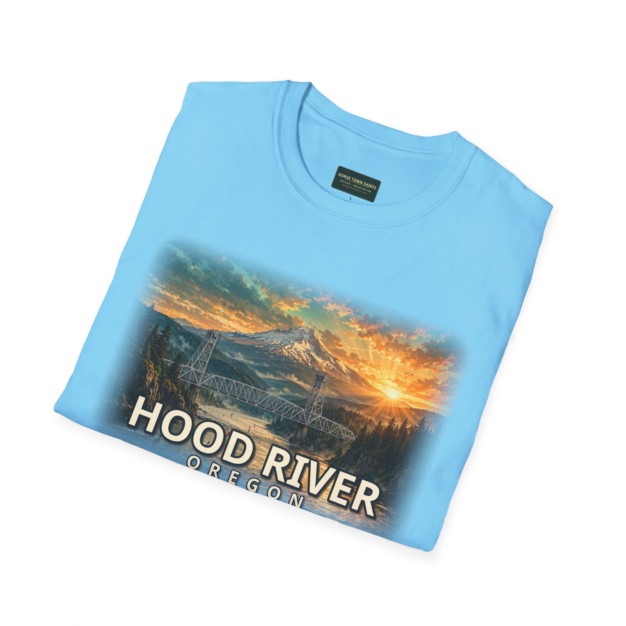 Hood River Oregon T-Shirt – Epic Hour Bridge Graphic - Image 33