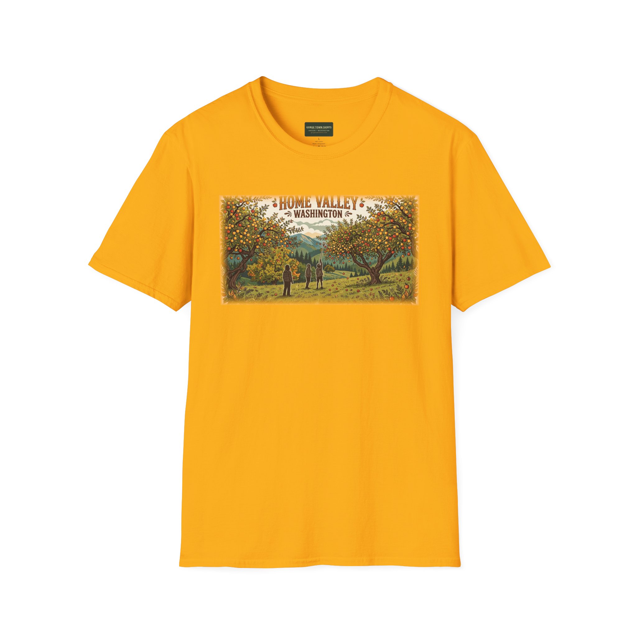 Home Valley Washington T-Shirt – Orchard Harvest Graphic - Image 5