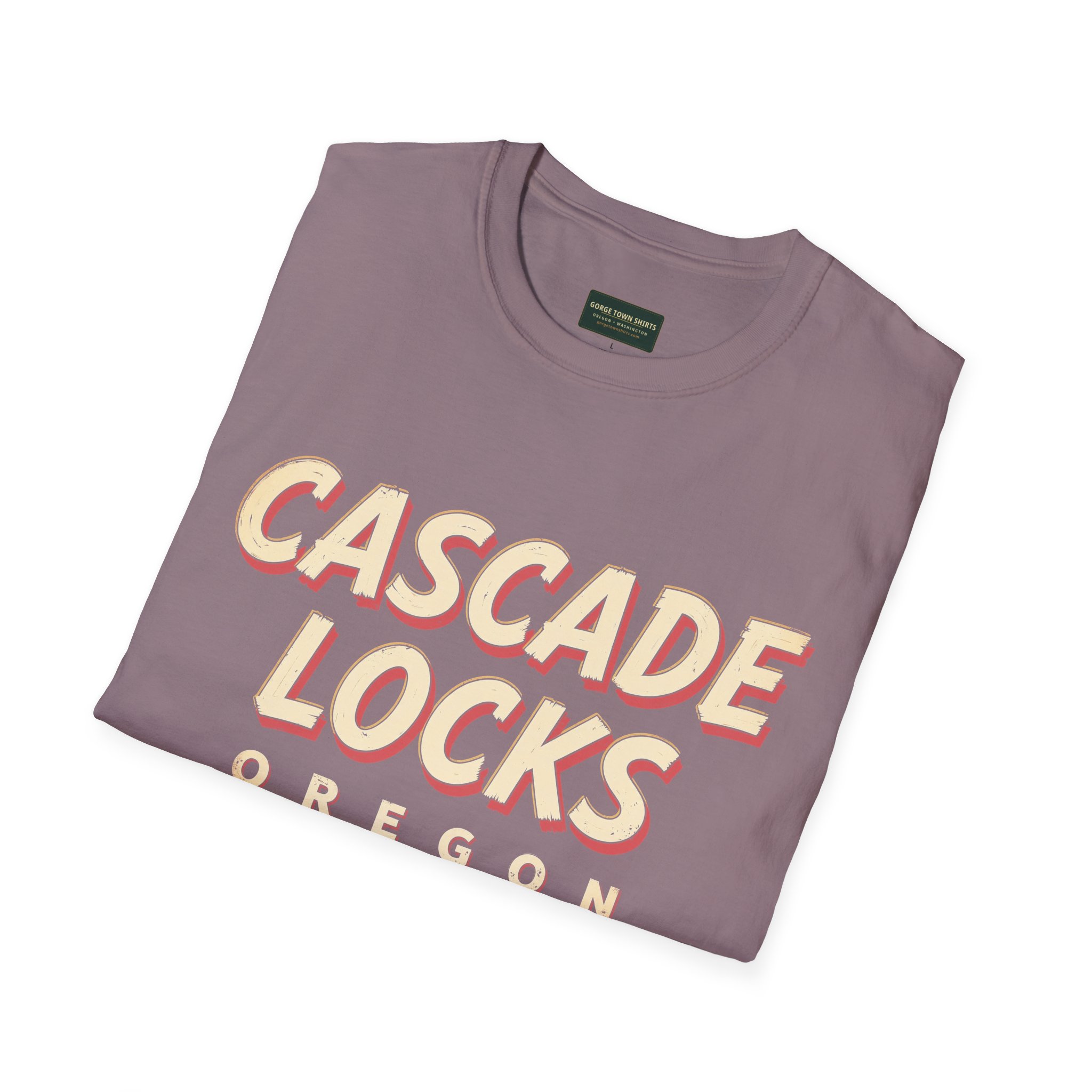 Cascade Locks Oregon Americana T-Shirt - Image 44