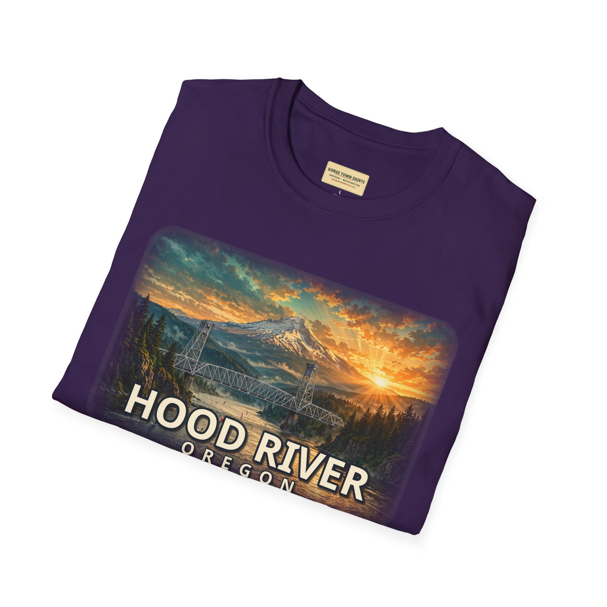 Hood River Oregon T-Shirt – Epic Hour Bridge Graphic - Image 42