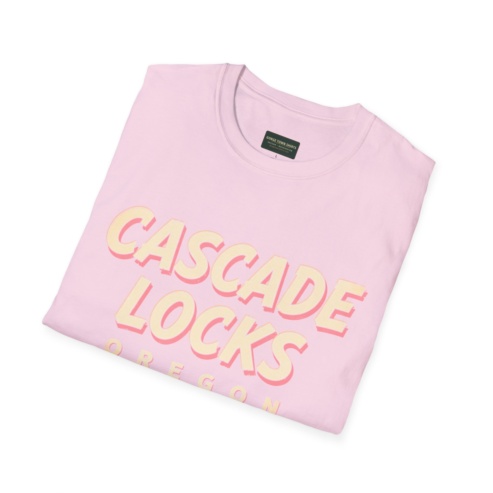 Cascade Locks Oregon Americana T-Shirt - Image 47
