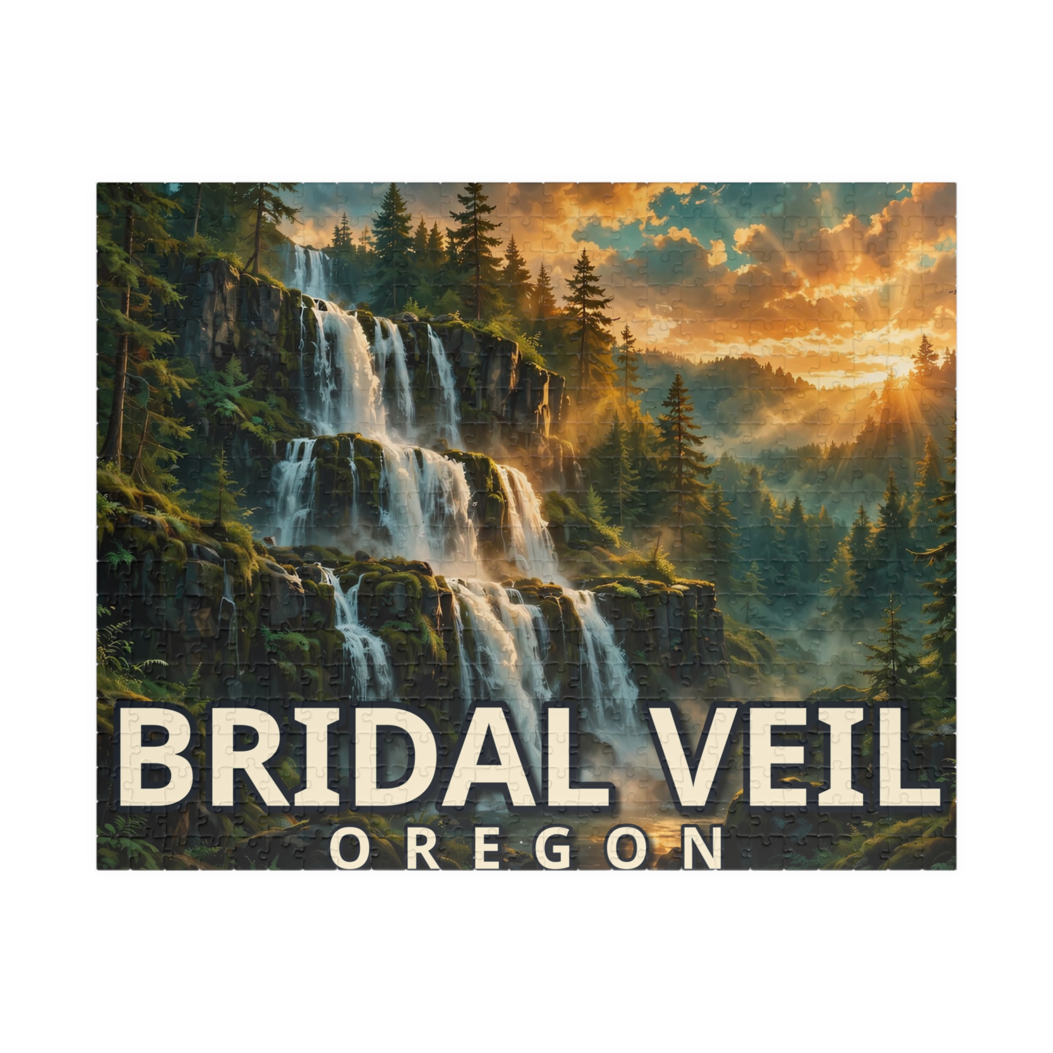 Bridal Veil Oregon Jigsaw Puzzle – Epic Hour Graphic - Image 9