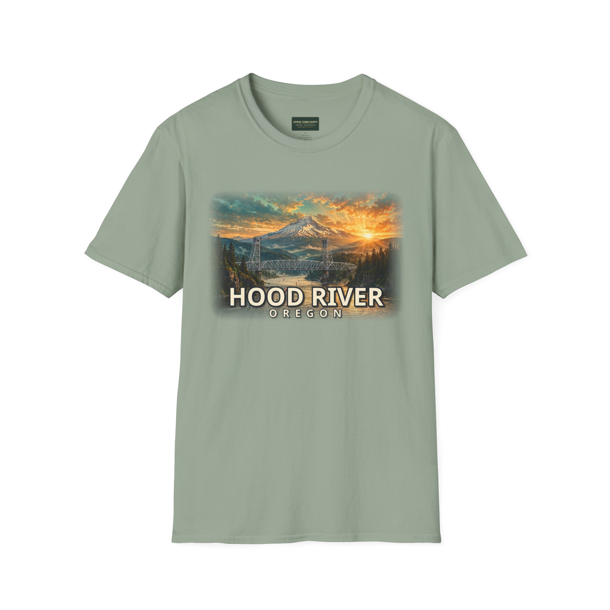 Hood River Oregon T-Shirt – Epic Hour Bridge Graphic - Image 22