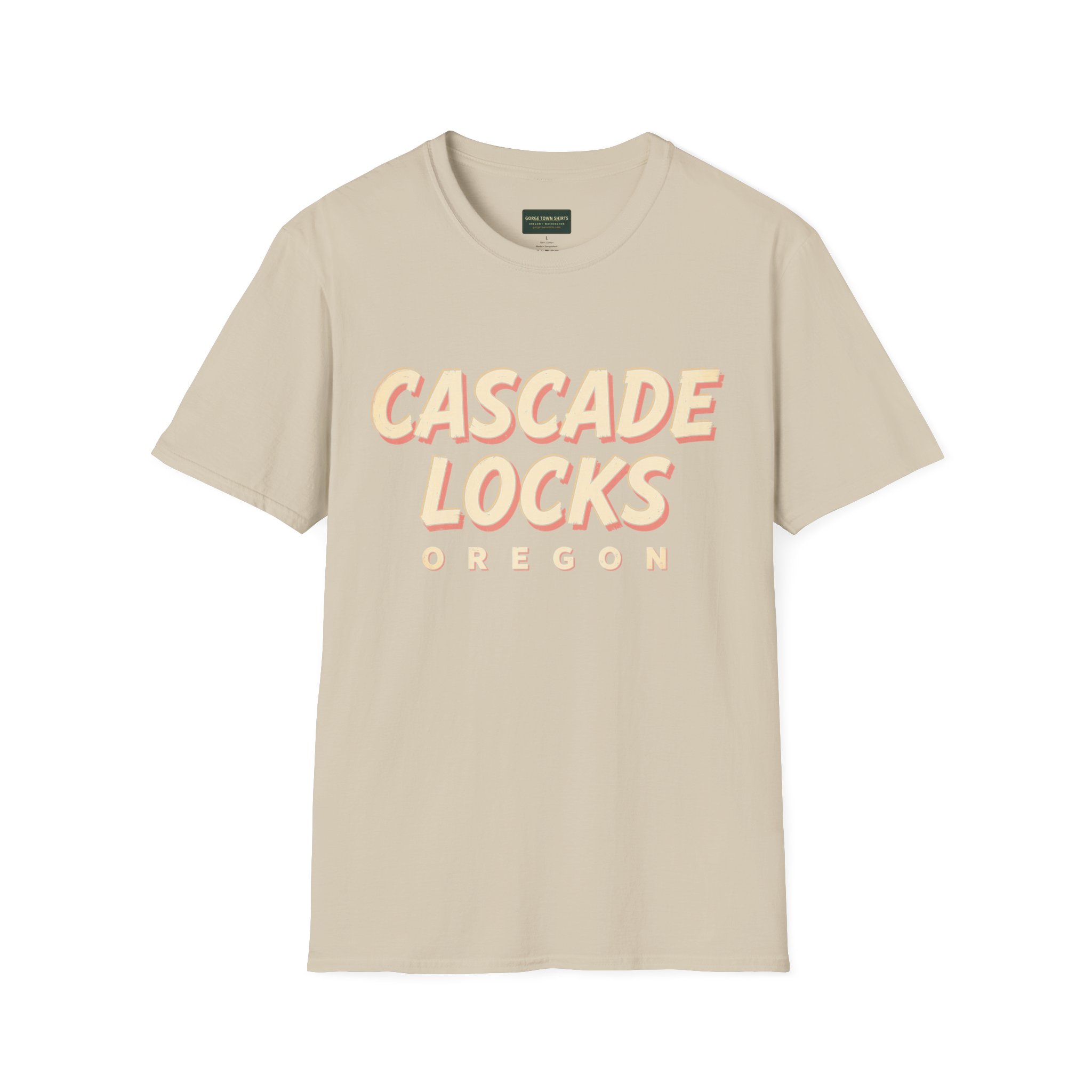 Cascade Locks Oregon Americana T-Shirt - Image 7