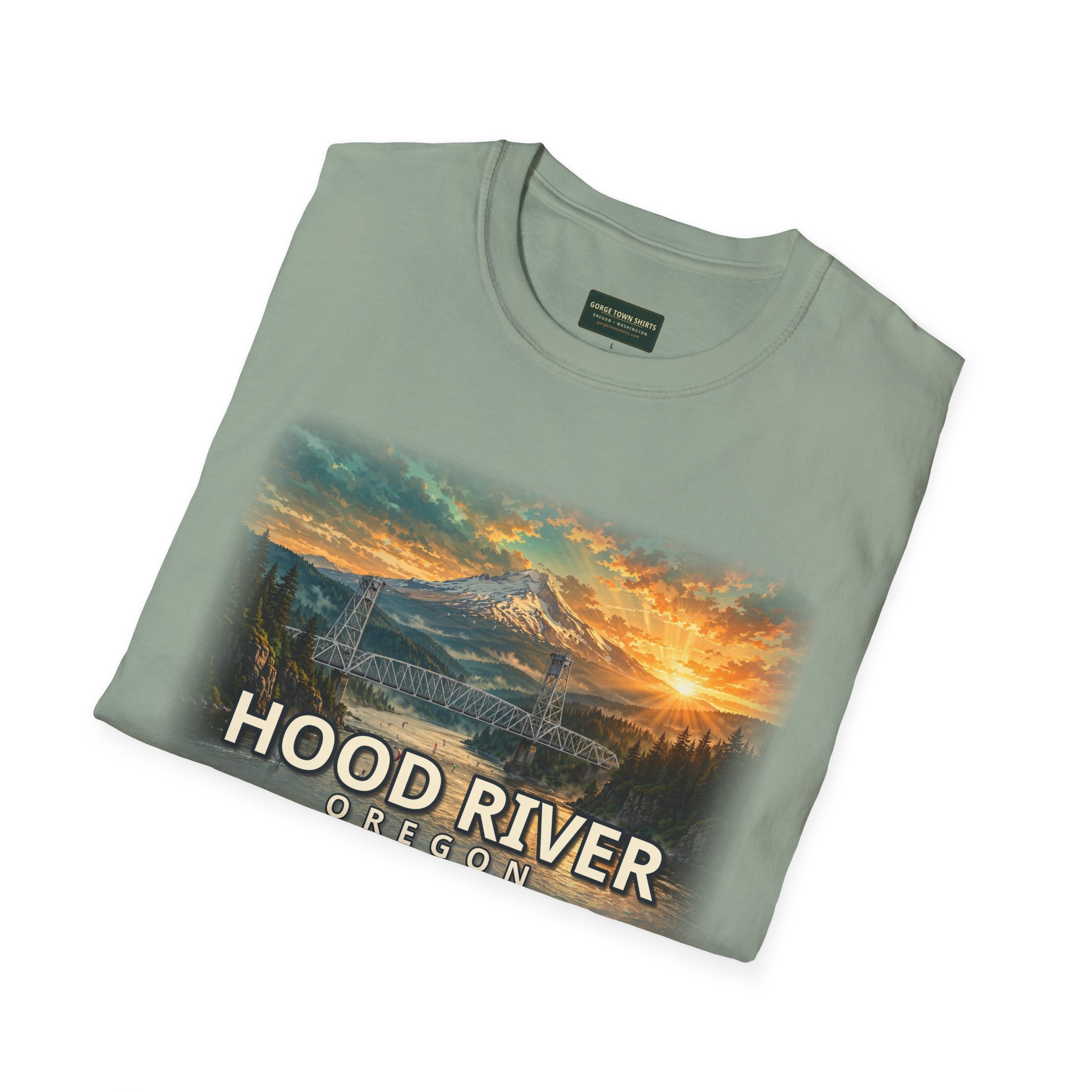 Hood River Oregon T-Shirt – Epic Hour Bridge Graphic - Image 24