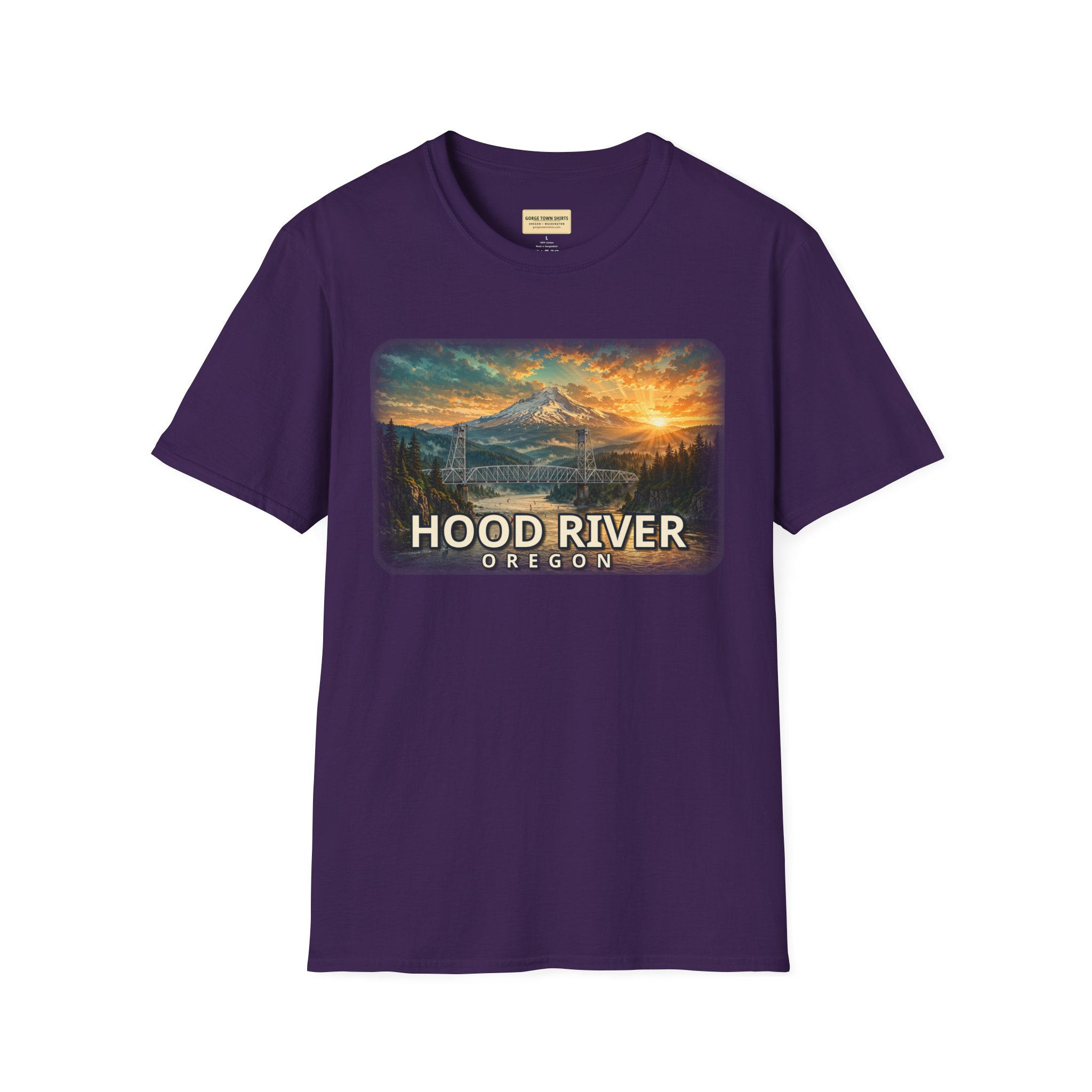 Hood River Oregon T-Shirt – Epic Hour Bridge Graphic - Image 40