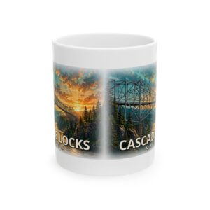 Cascade Locks Oregon Coffee Mug – Epic Hour Graphic
