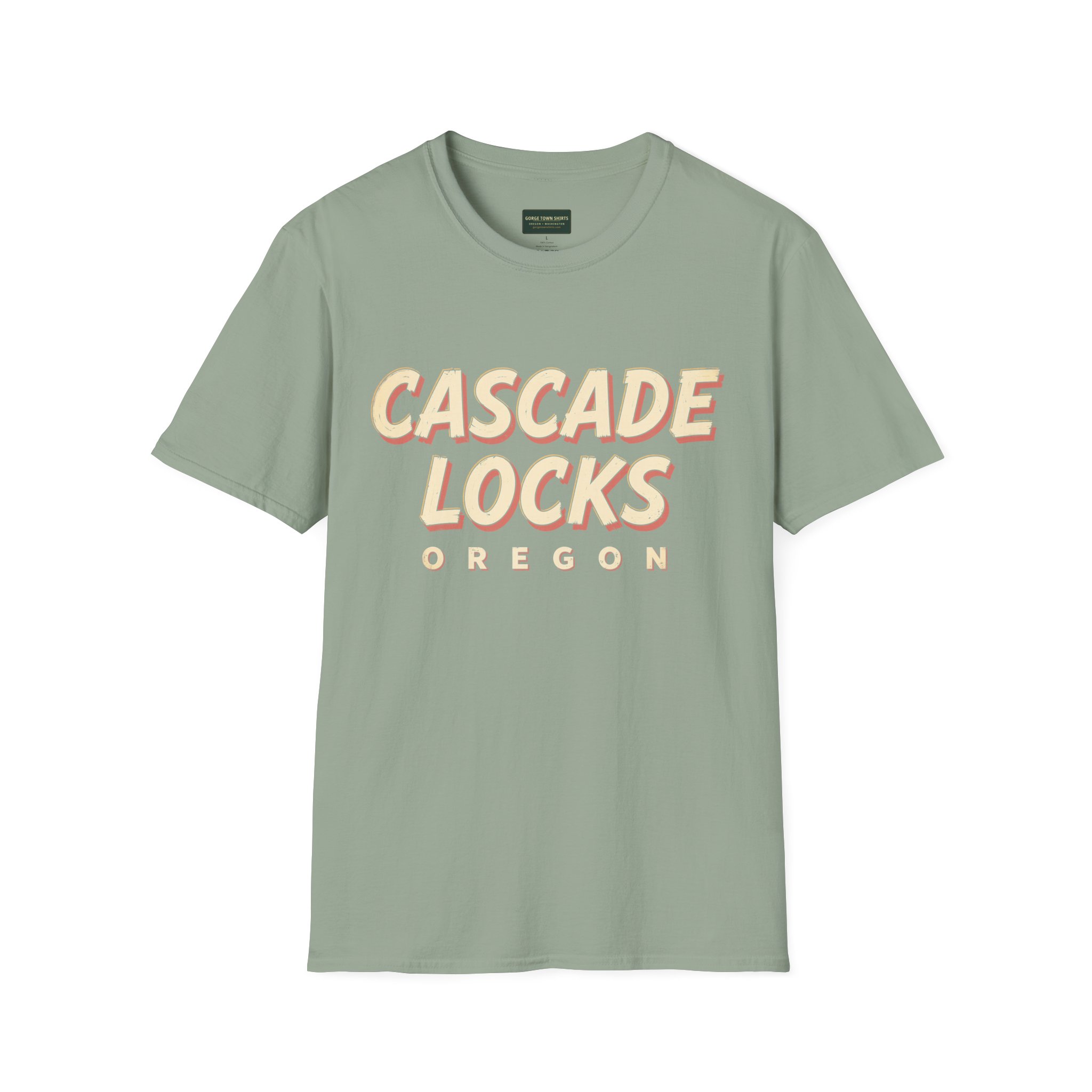 Cascade Locks Oregon Americana T-Shirt - Image 21