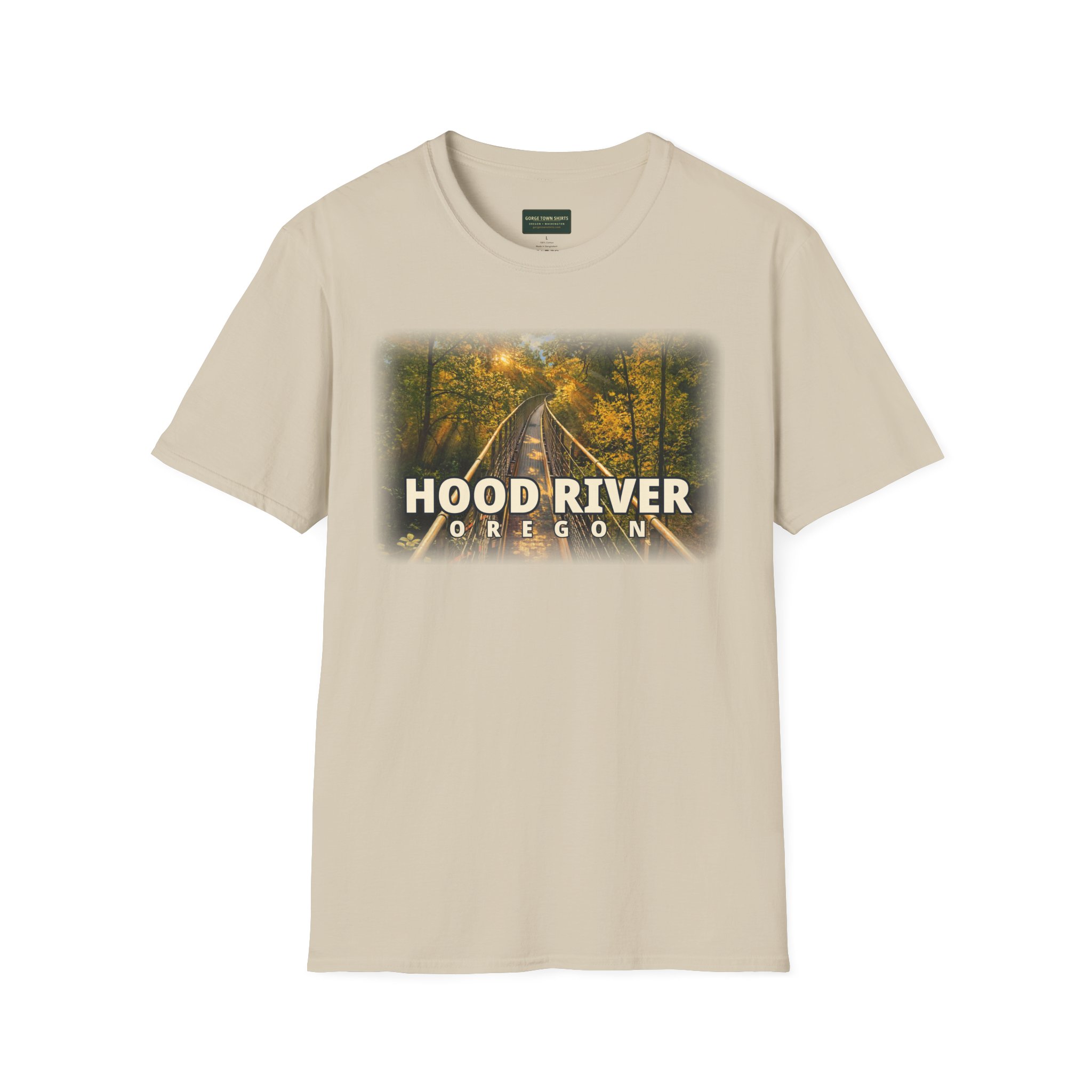 Hood River Oregon T-Shirt – Epic Hour Footbridge Graphic - Image 3