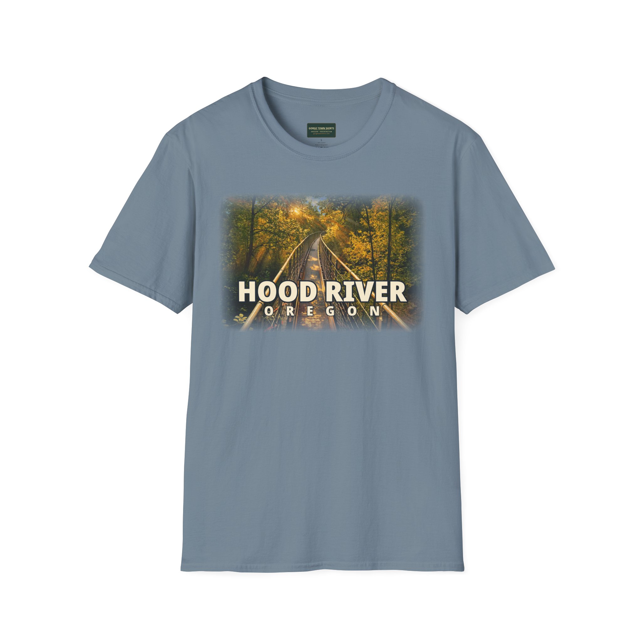 Hood River Oregon T-Shirt – Epic Hour Footbridge Graphic - Image 12